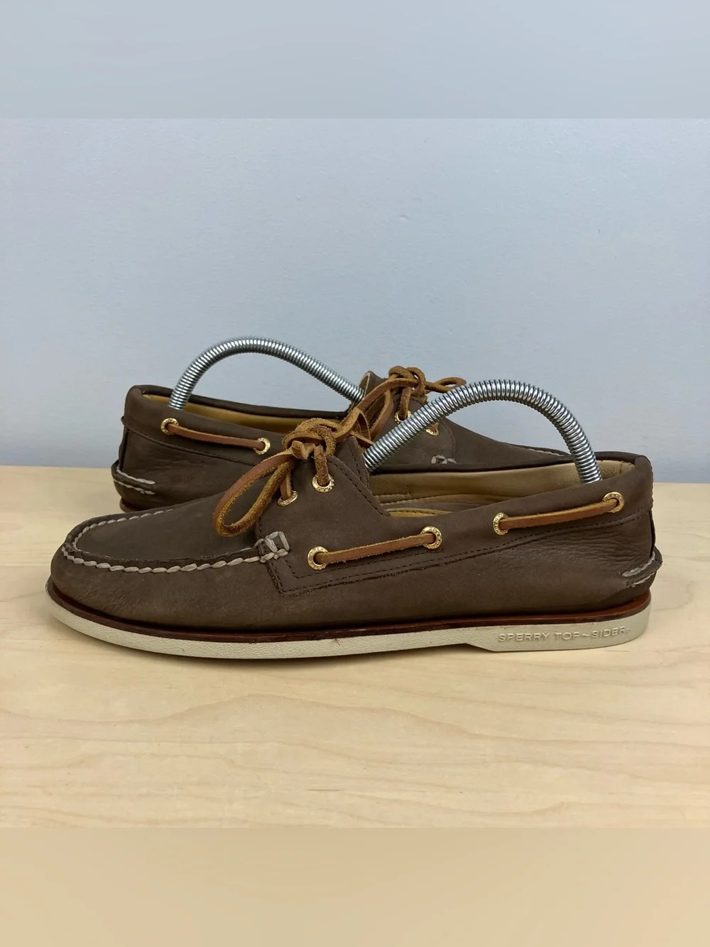 Sperry Gold Cup Men’s Size 9.0 Classic 2 Eye Brown Leather Boat Deck Shoes